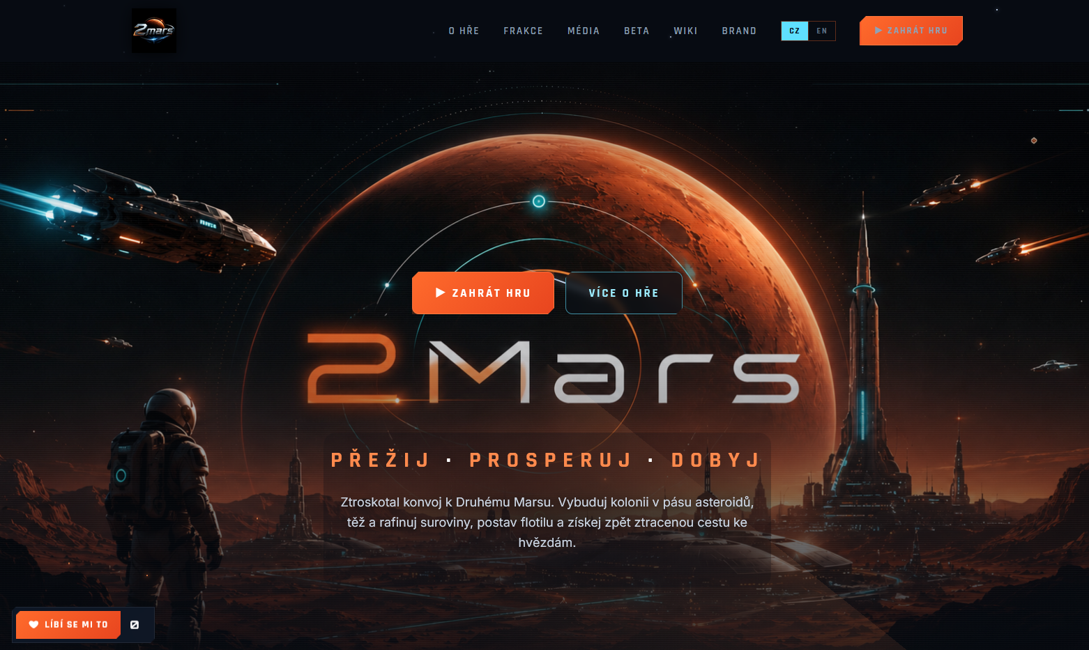2MARS — náhled webu