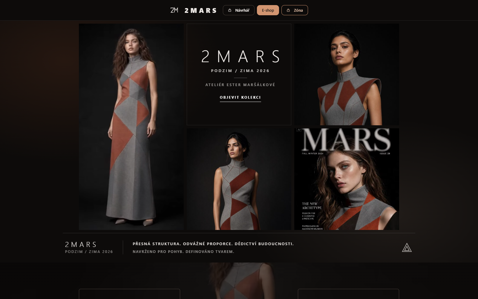 2MARS Brand — náhled webu