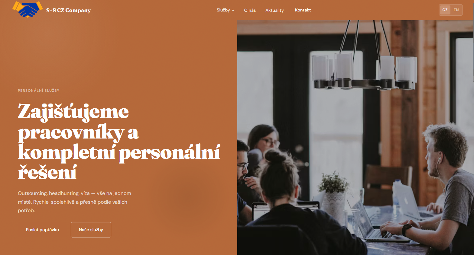 S+S CZ Company — náhled webu